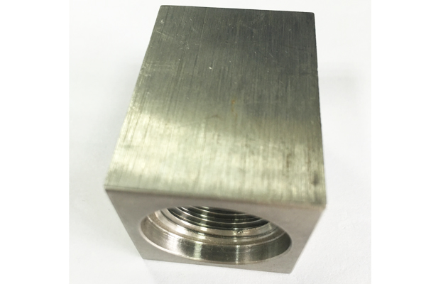 Stainless Steel Hollow Internal Thread Hole Rectangle Part