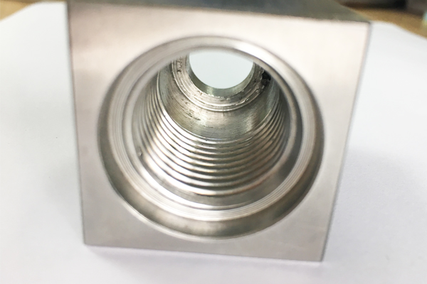 Stainless Steel Hollow Internal Thread Hole Rectangle Part