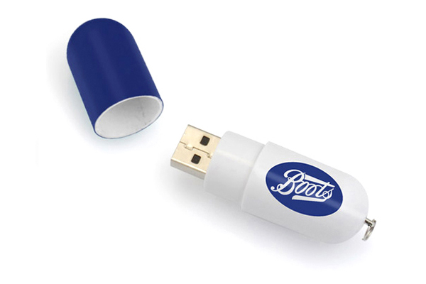 Medical Capsule Shaped Plastic Pill Usb Drive 8GB