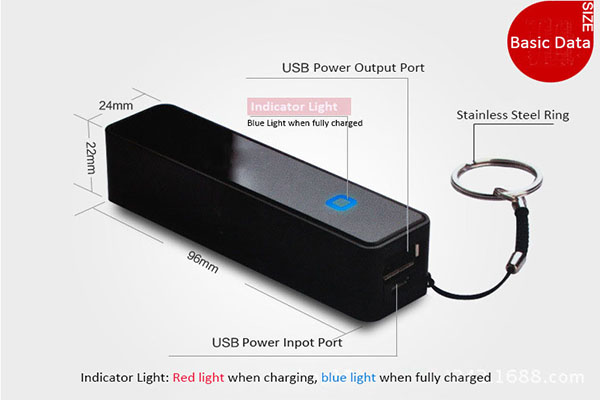 Mini Portable Battery Charger 2600mAh Perfume Power Bank Charger for Mobile